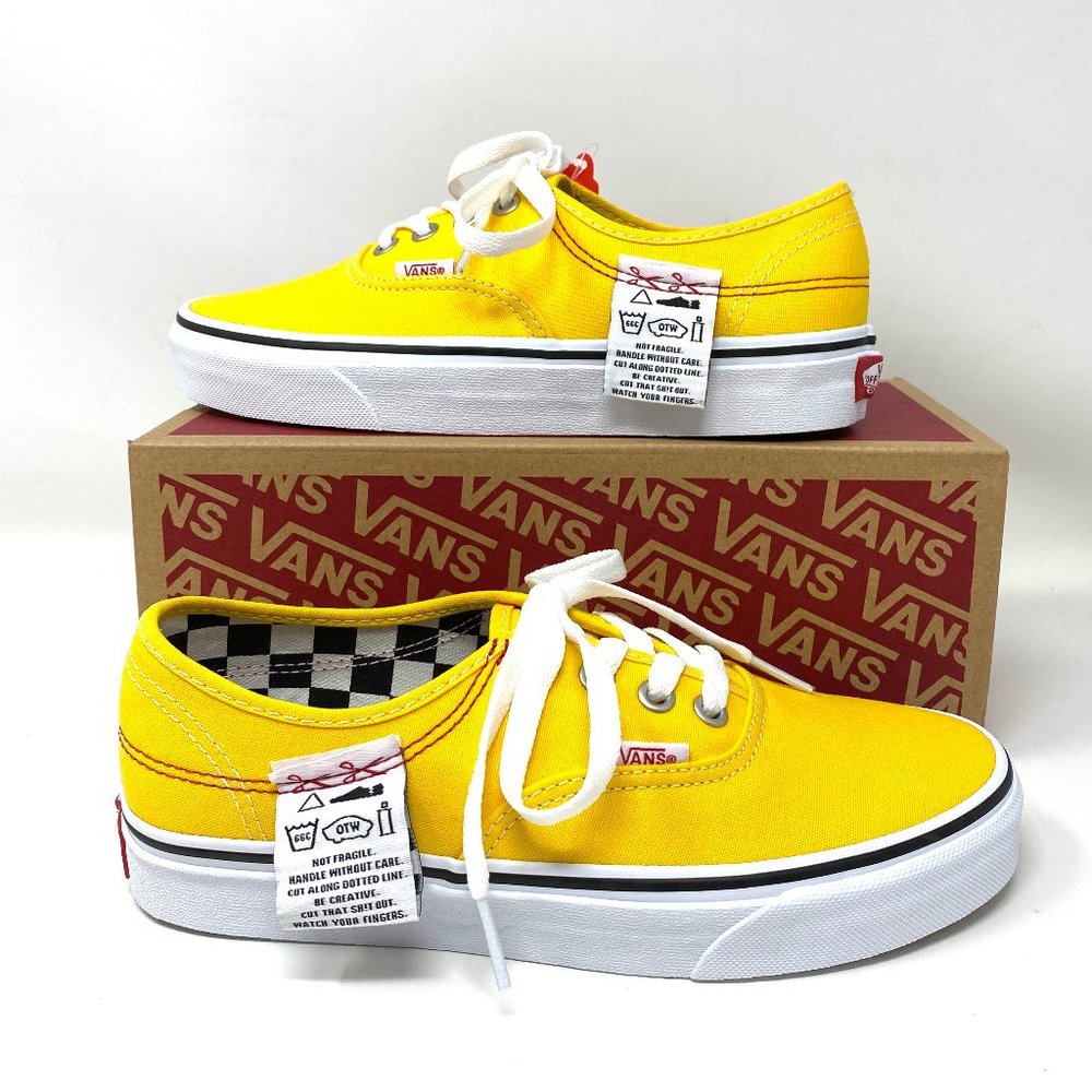 🌹 Spring Sale 🌹 VANS Authentic Hc Diy Lemon Canvas Women's Size 7 VN0A4UUC1AE - Picture 6 of 15